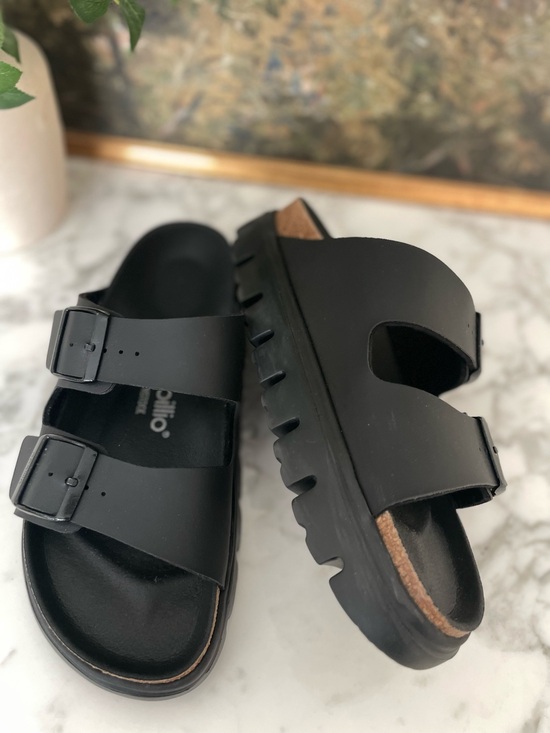 Birkenstock Shoes - Birkenstock Papillio Arizona Chunky Platform Slide Sandals Size 39